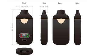 Dual Chamber Live Resin Rosin Thick Oil 2ml 2g LED Screen Display Vaporizer Vape Pen