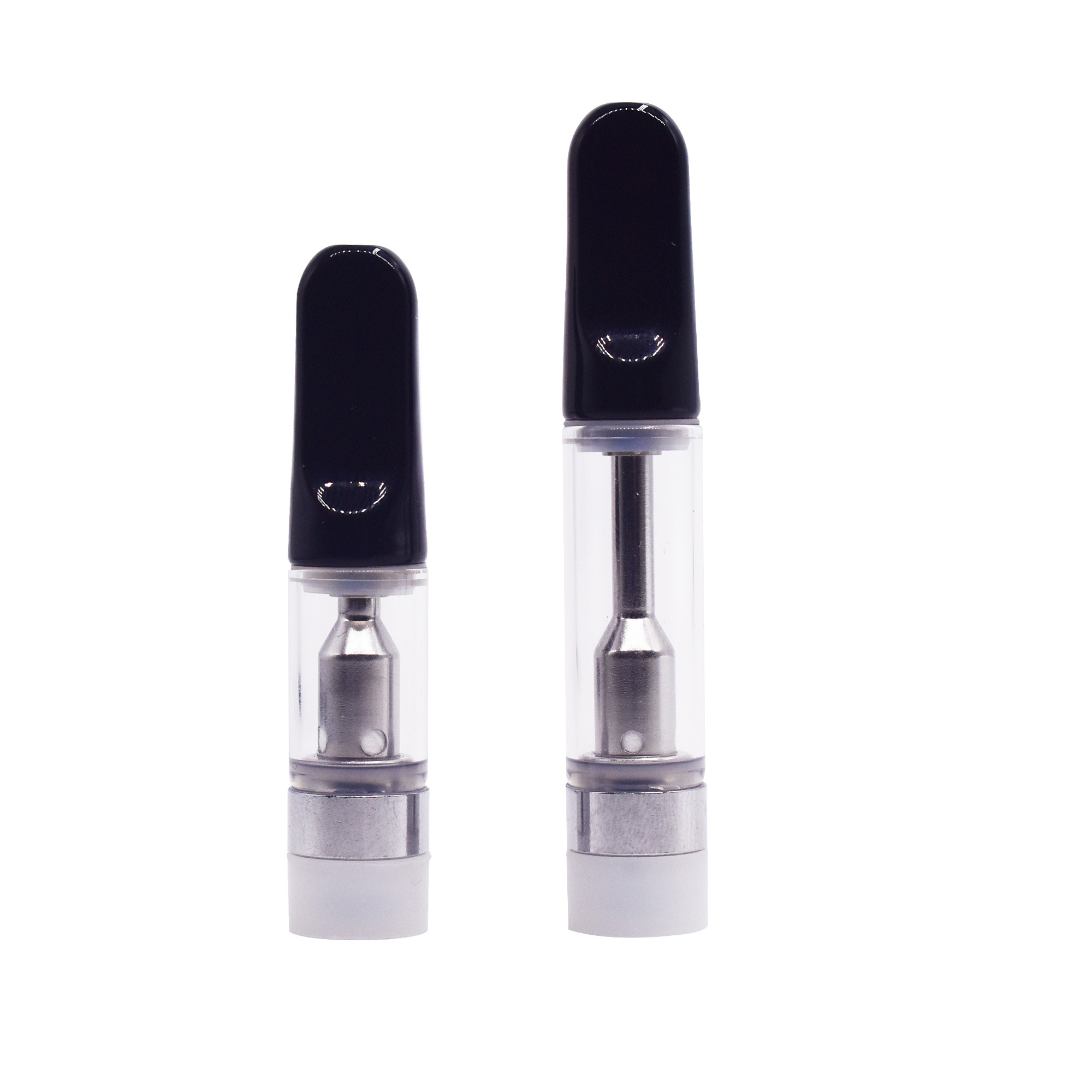 Ceramic Duckbill Flat Tip Empty Cart Live Resin CBD 0.5/1 Gram Custom Stainless Steel 316 510 Thread Cartridge