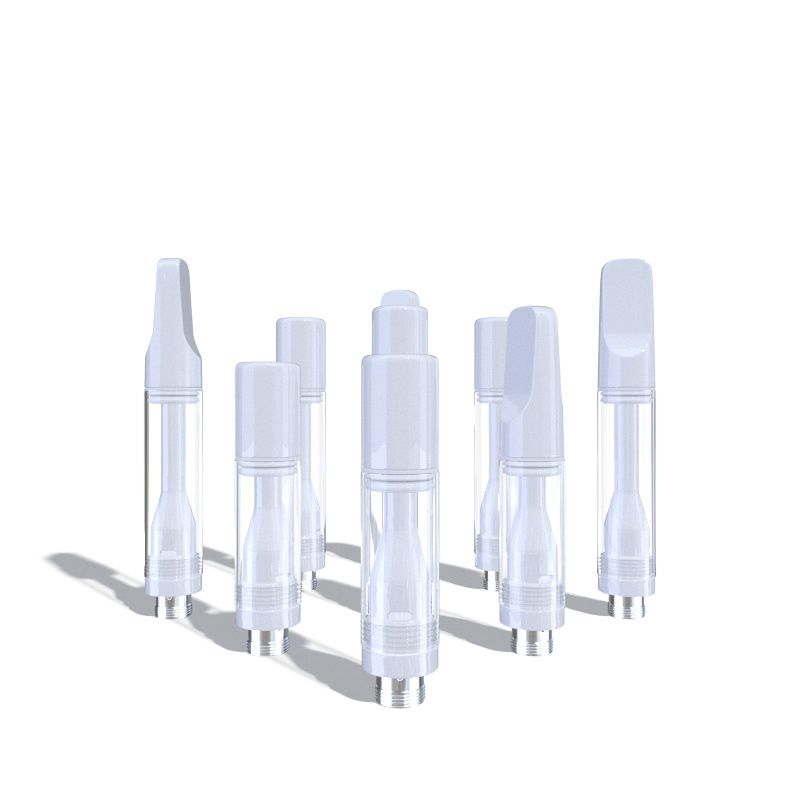 Custom Premium Full Ceramic Empty AIO Carts 0.5 1 ml Thick Oil Ceramic Coil CBD 510 Thread Vape Cartridge