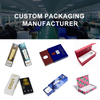 Custom Disposable Paper Packaging with Empty Vape 1 Ml Cartridge Slide Out Packaging for Resin Rosin Cartridge Use