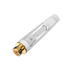 CBD Ceramic Vape Cart 1 Ml Empty Glass Body Zirconia Post Press Fit 4*1.6 mm 510 Thread Cartridge