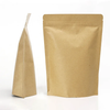 Custom 3.5g 14g 20g Kraft Paper Bags with Zipper