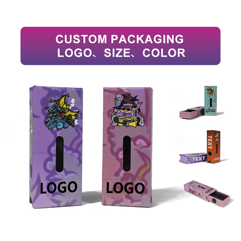 Eco Friendly Custom logo Empty Child Proof 1ml Muhe Gift Boxes All in One Package 2g Cartridge Packaging