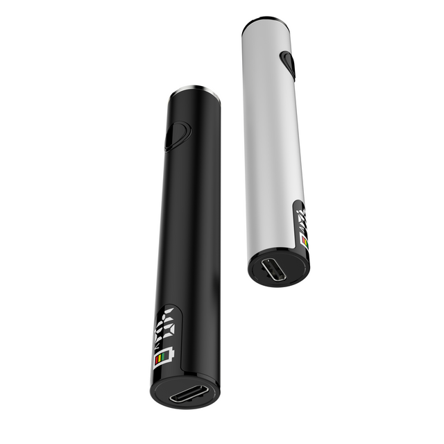 Custom 510 Thread Cart Pen Vape Cartridge THC CBD Battery Display Screen 650 mAh USB-C Rechargeable My Logo