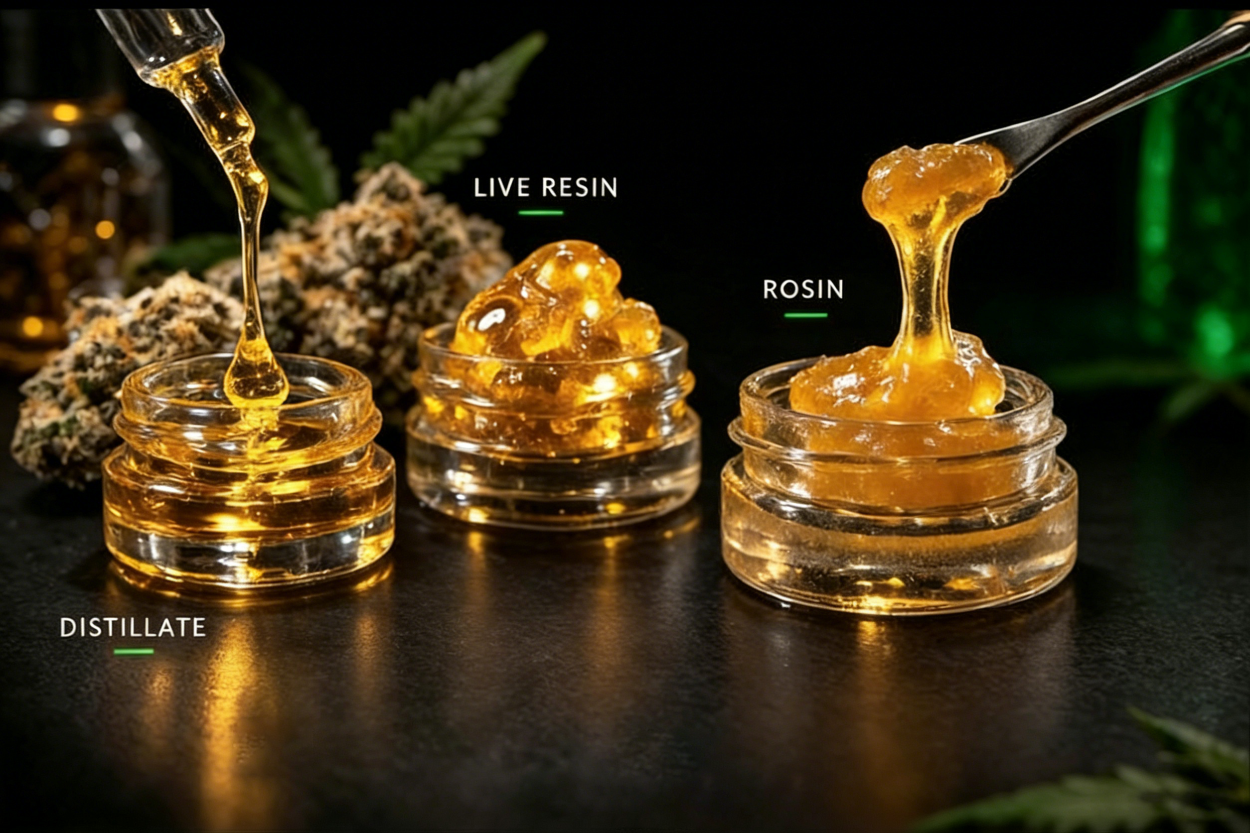 distillate live resin live rosin cbd thc oil 