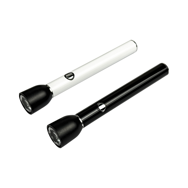 Electric Torch Type Voltage Adjustable Disposable 510 Thread Vape Cartridge Pen Battery with Flashlight 